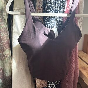 lululemon athletica Dark Brown Tank Top